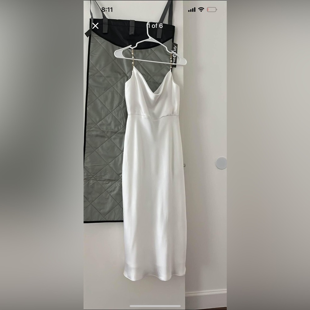 Jenny yoo Andrea little white dress size 6 worn once